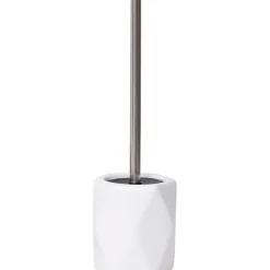 Escobilla De Baño De Metal Blanca