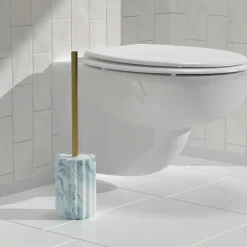 Escobilla wc MARBY blanco de poliresina
