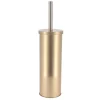 Escobillero wc de metal dorado D9.8x38cm