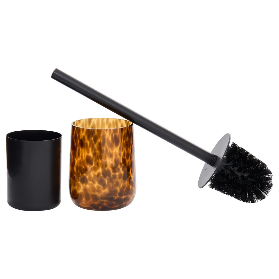 Escobillero wc DOTTY marrón D9.8x39cm