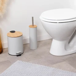 Escobillero wc gris claro