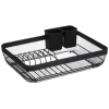 Escurreplatos Metal Negro 43x32x13.5Cm
