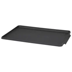 Escurreplatos plegable gris de aluminio