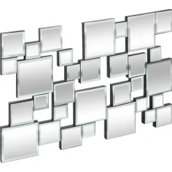 Espejo decorativo JANDIRA plateado 60x38cm