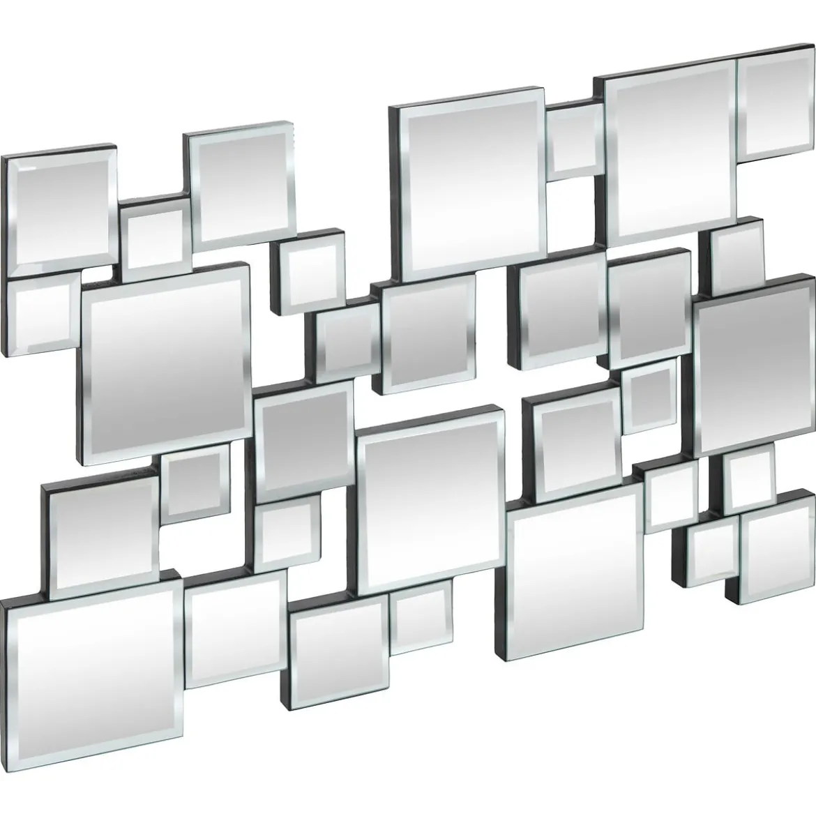 Espejo decorativo JANDIRA plateado 60x38cm