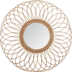Espejo Decorativo Rosácea Beige 58Cm