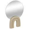 Espejo De Mesa De Resina Blanco Bli