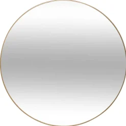 Espejo de pared ALICE redondo dorado 76cm