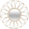 Espejo De Pared Amarillo Flor 56Cm