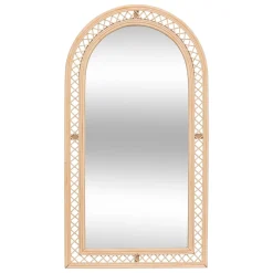 Espejo de pared ANAHI de rattan 87x47cm