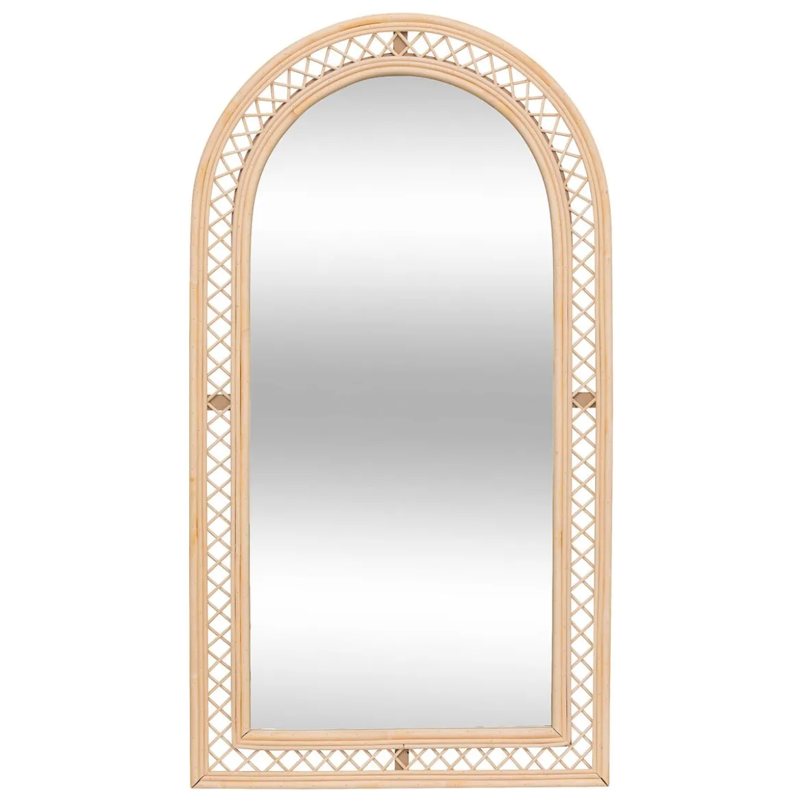 Espejo de pared ANAHI de rattan 87x47cm