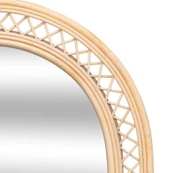 Espejo de pared ANAHI de rattan 87x47cm
