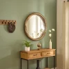 Espejo de pared BARREL dorado 90x9x90cm