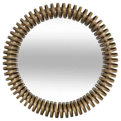 Espejo de pared BARREL dorado 61x9x61cm