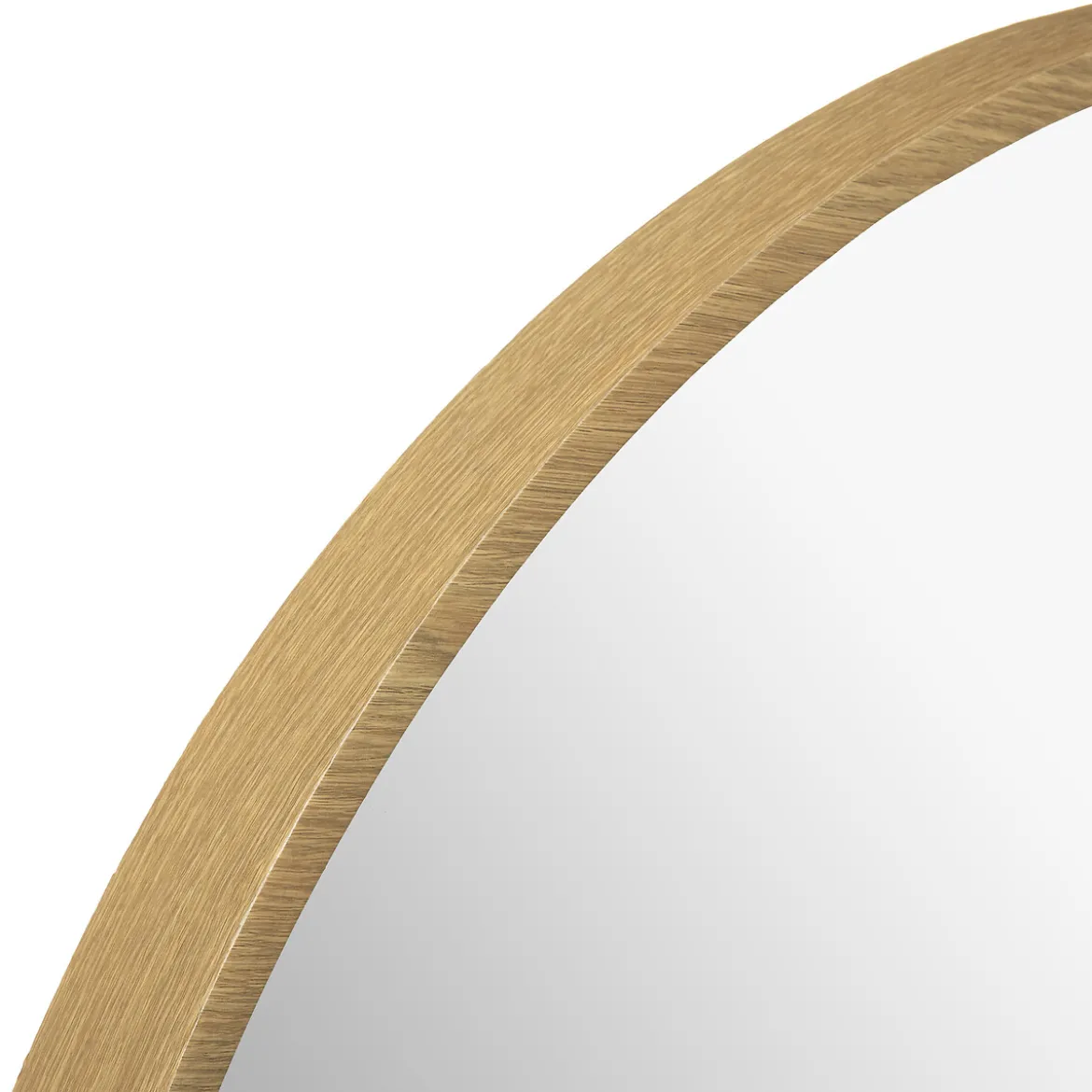 Espejo De Pared Beige Madera 68Cm