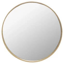 Espejo De Pared Beige Madera 68Cm