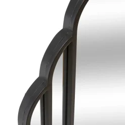 Espejo de pared BENEDITA negro 100x50cm