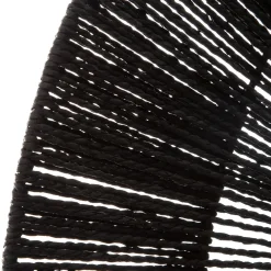 Espejo De Pared De Metal Negro 76Cm