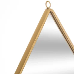 Espejo De Pared Gota Metal Mdf 21x29Cm