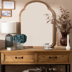 Espejo De Pared Lorenza Marrón De Madera