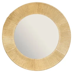 Espejo De Pared Milda Metal Dorado 90Cm