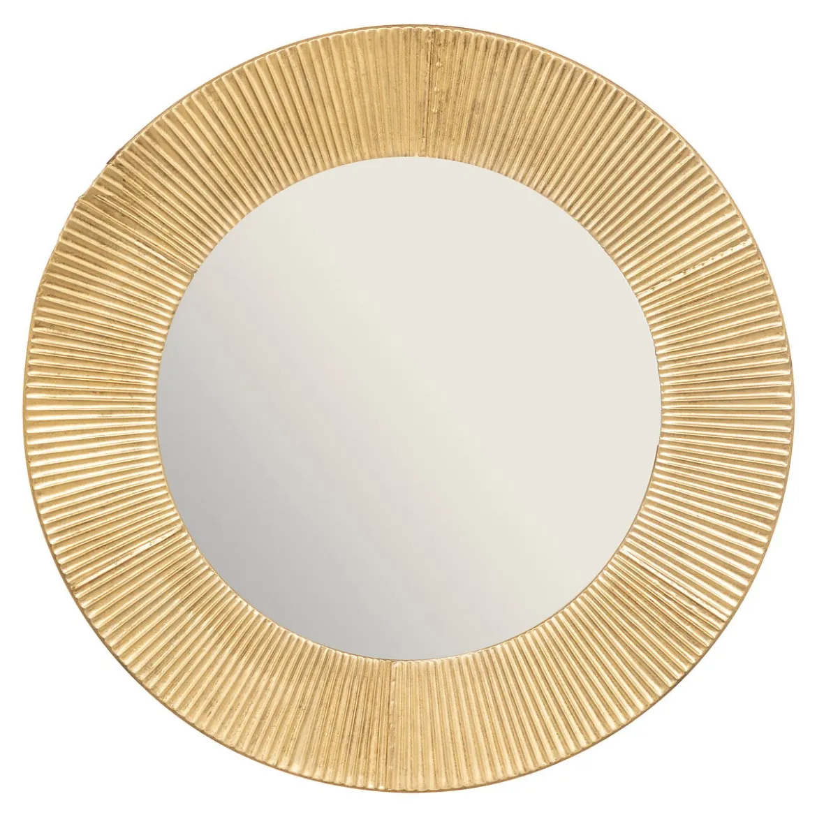 Espejo De Pared Milda Metal Dorado 90Cm