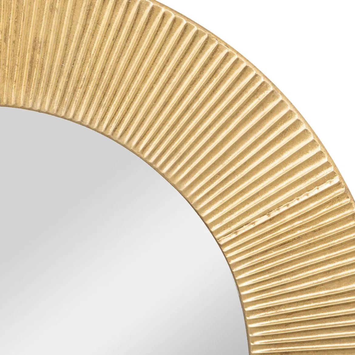 Espejo De Pared Milda Metal Dorado 90Cm
