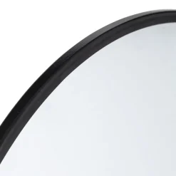Espejo De Pared Redondo Alice Negro 38cm