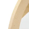 Espejo de pared redondo ANAYA beige 78cm