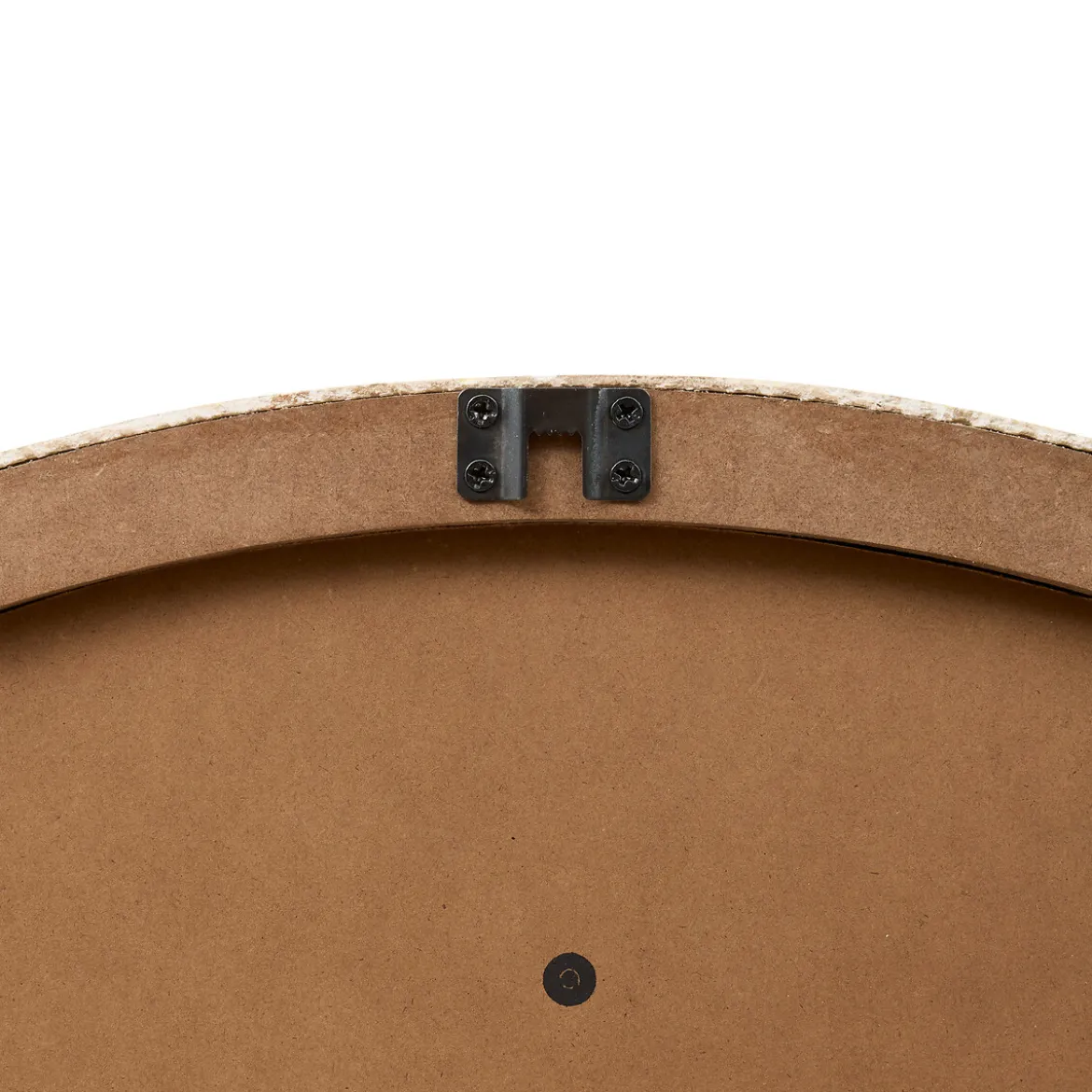 Espejo de pared redondo ANAYA beige 78cm