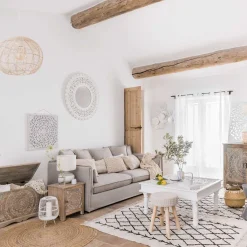 Espejo De Pared Ritual Mdf Blanco 90Cm