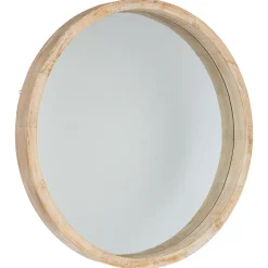 Espejo De Pared Scandinave Madera 50Cm
