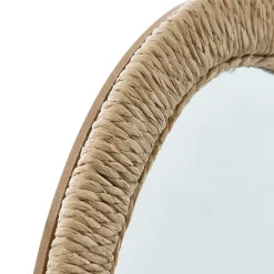 Espejo de pared TILIA marrón de cuerda