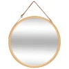 Espejo de pared wc bambú D38cm