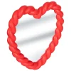 Espejo En Forma De Corazón Rojo
