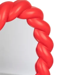 Espejo En Forma De Corazón Rojo