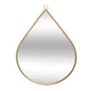 Espejo Pared Gota Metal Mdf 28x39Cm