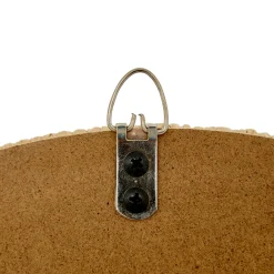 Espejo TILIA marrón de madera y cuerda D40cm