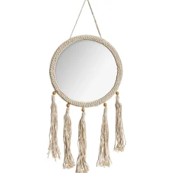Espejo Été Indien Rojo C/Cuerda 31x62Cm