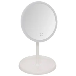 Espejo wc blanco con luz led