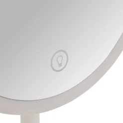 Espejo wc blanco con luz led