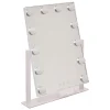 Espejo wc blanco con luz led 43cm