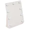 Espejo wc blanco con luz led 32cm