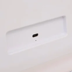 Espejo wc blanco con luz led 32cm