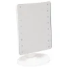 Espejo wc led de plástico blanco 26 cm