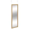 Espejo wc marrón para puerta 109cm