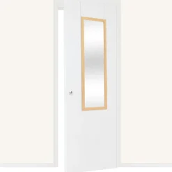 Espejo wc marrón para puerta 109cm