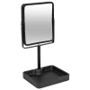 Espejo wc negro de poliresina 30cm