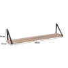 Estante ALIAJ para pared con soporte 78cm