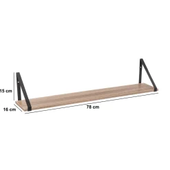 Estante ALIAJ para pared con soporte 78cm